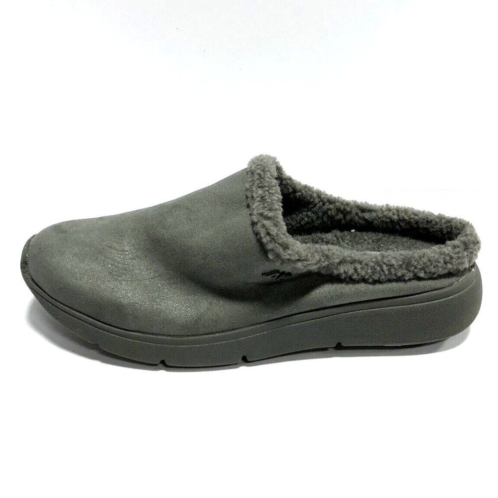Anne Klein Women's Teaser, Pewter Slip-On Mules, Size 9.5 M